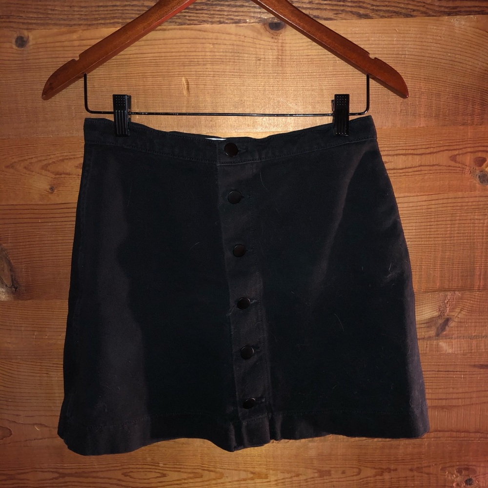 American Apparel Black A-line Skirt